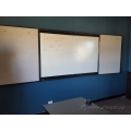 Espresso Egan Enclosed White Board with Tack Surfaces